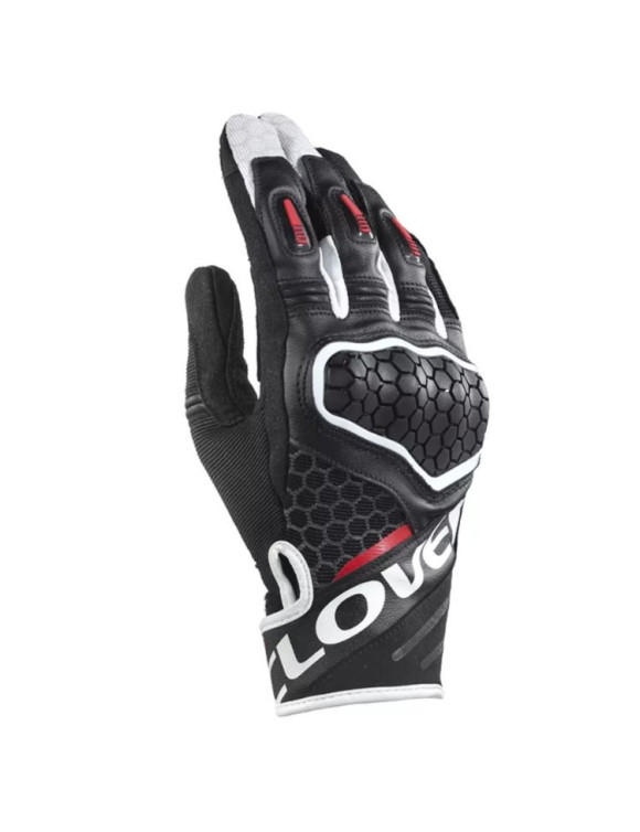 Clover Predator-2 Black/Red 11005B/R Sports Summer Motorcycle Gloves for Men - 1