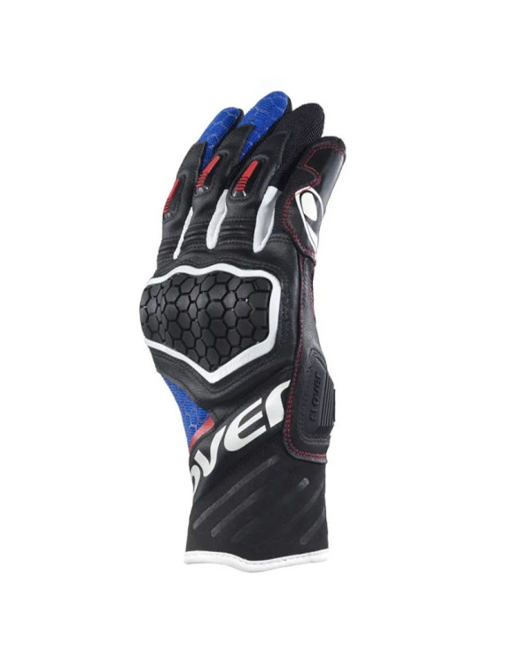 Guantes de moto deportivos para hombre Clover Predator-2 negro/azul 11005BL/N - 2