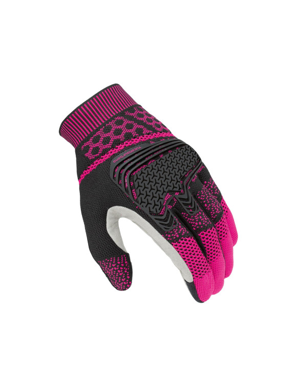 Gants de moto d'été pour femmes Tucano Urbano Supermano Lady noir/rose 1106205 - 2
