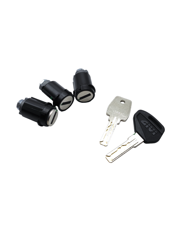 3 Cilindretti con Chiavi Givi SLR103 per Valigie Givi Sprovviste di Cilindretti - 1