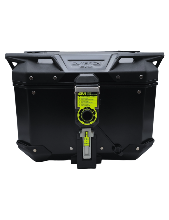 Baul Trasero 42L Aluminio Monokey Negro - Sin Cerradura - Givi OBKEV42B - 3