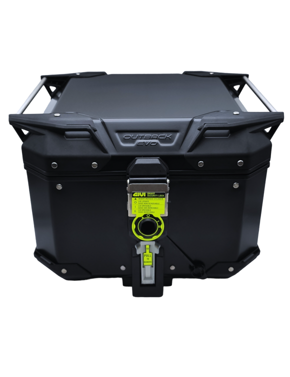 Baul Trasero 42L Aluminio Monokey Negro - Sin Cerradura - Givi OBKEV42B - 1