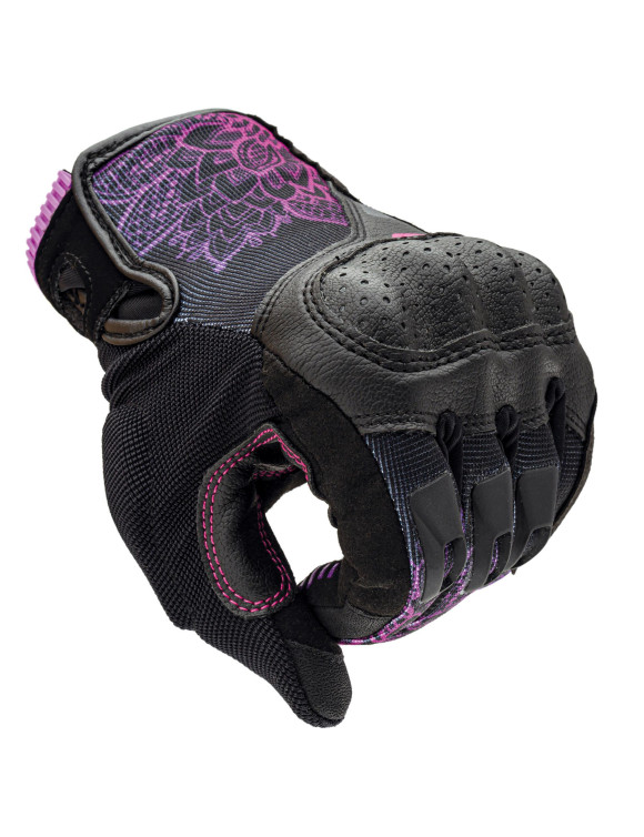 Guanti Moto da Donna Estivi Tucano Urbano Stacca Lady Black/Purple 1105055 - 7