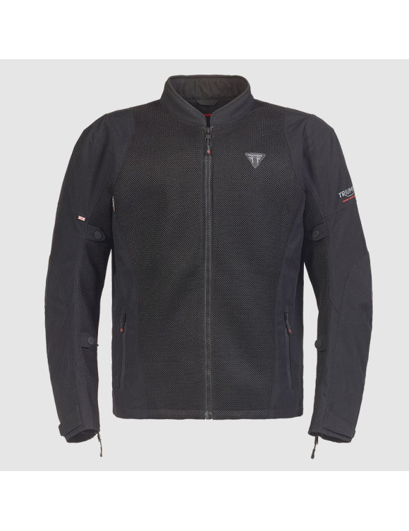 Triumph Cranbourne Mesh Black Men's Motorcycle Jacket MTPS2347 - 1