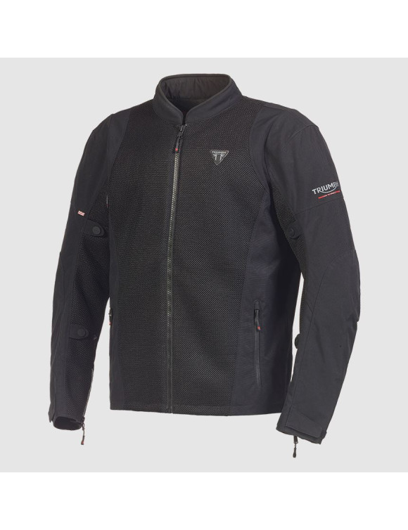 Triumph Cranbourne Mesh Black Men's Motorcycle Jacket MTPS2347 - 2