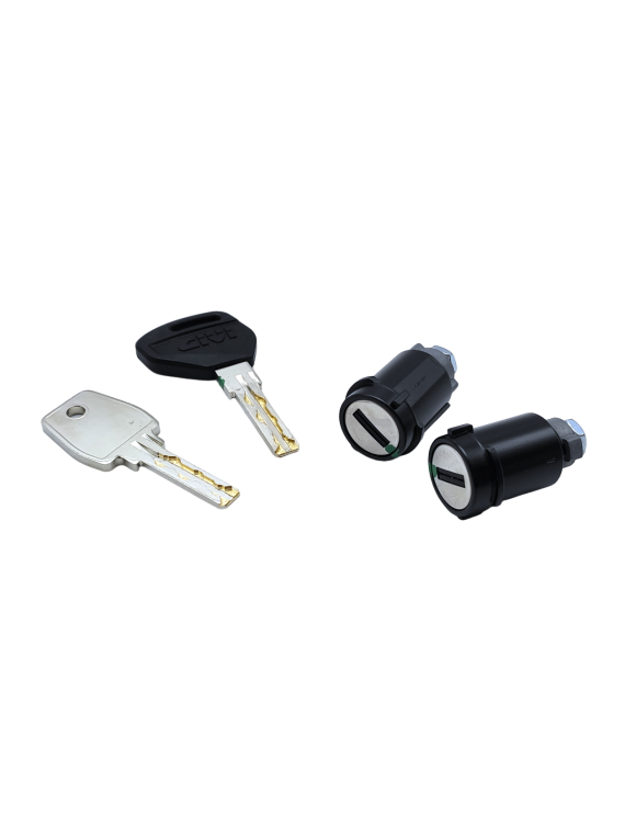 2 Cylinders with Givi SLR102 Keys for Givi Suitcases Without Cylinders - 1