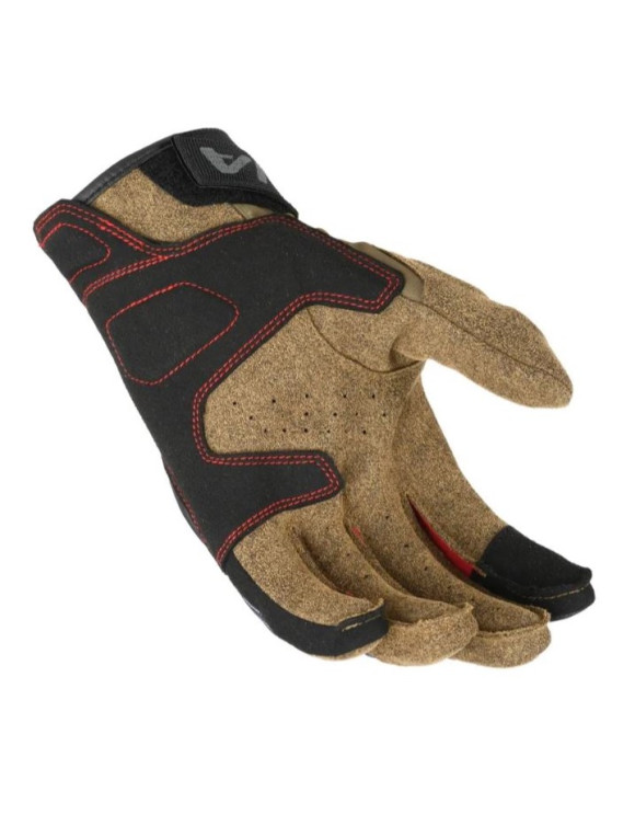Macna Zairon Summer Herren-Motorradhandschuhe Schwarz/Rot/Beige 1906310-813 - 2