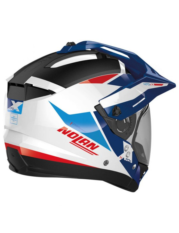 Casco Moto Crossover Nolan N70-2 X Stunner Metal White/Blue/Red  N7Y000899053 - 3