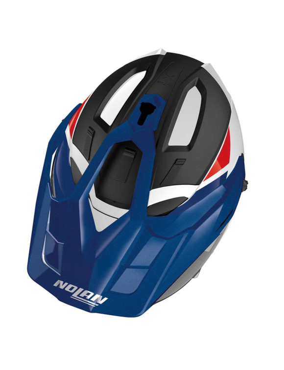 Casco Moto Crossover Nolan N70-2 X Stunner Metal White/Blue/Red  N7Y000899053 - 2