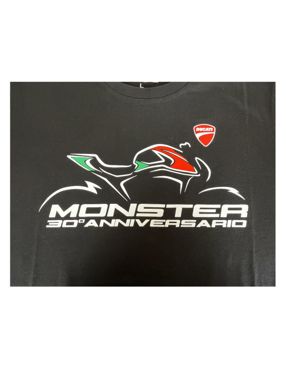 Original Ducati 30th Anniversary Herren T-Shirt Monster Black 98771216 - 3 Original Ducati 30th Anniversary Herren T-Shirt Monster Black 98771216 - 3