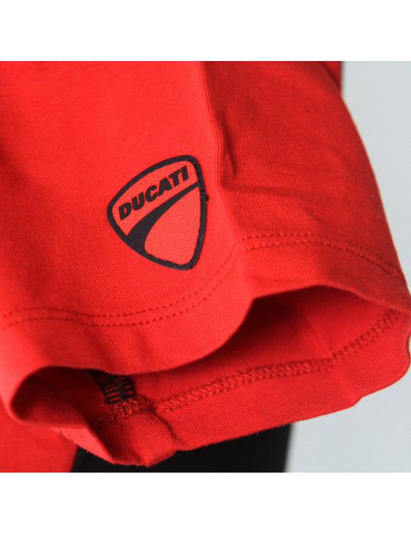 T-shirt femme Ducati Explorer Lady noir/rouge d'origine 98770958 - 3