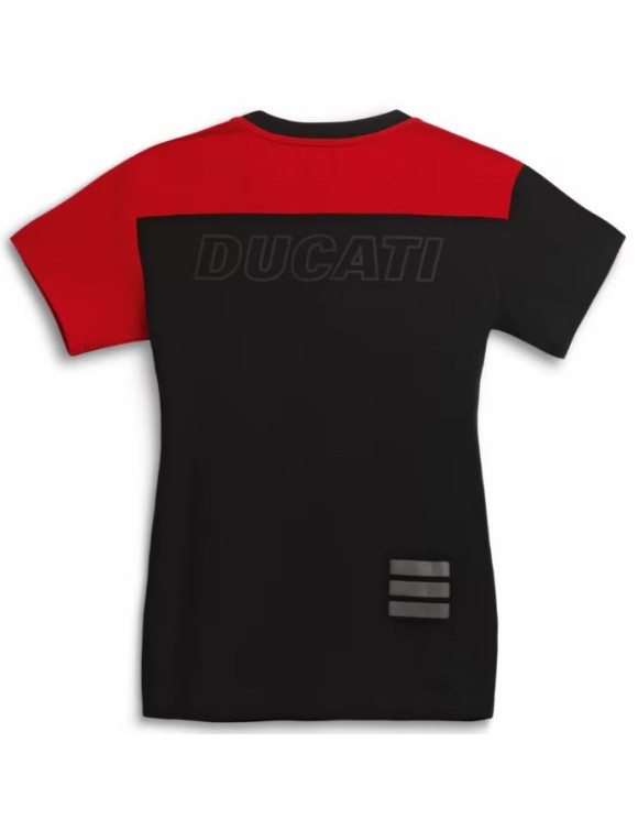 T-shirt femme Ducati Explorer Lady noir/rouge d'origine 98770958 - 4