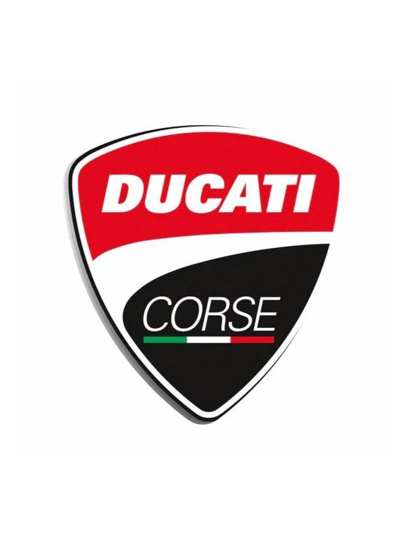 Original Ducati Corse Shield Metallschild 987709332 - 1 Original Ducati Corse Shield Metallschild 987709332 - 1
