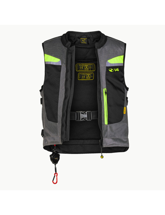 Gilet Airbag Moto Homme Motoairbag MAB V4 Modulaire Gris D4045G - 2