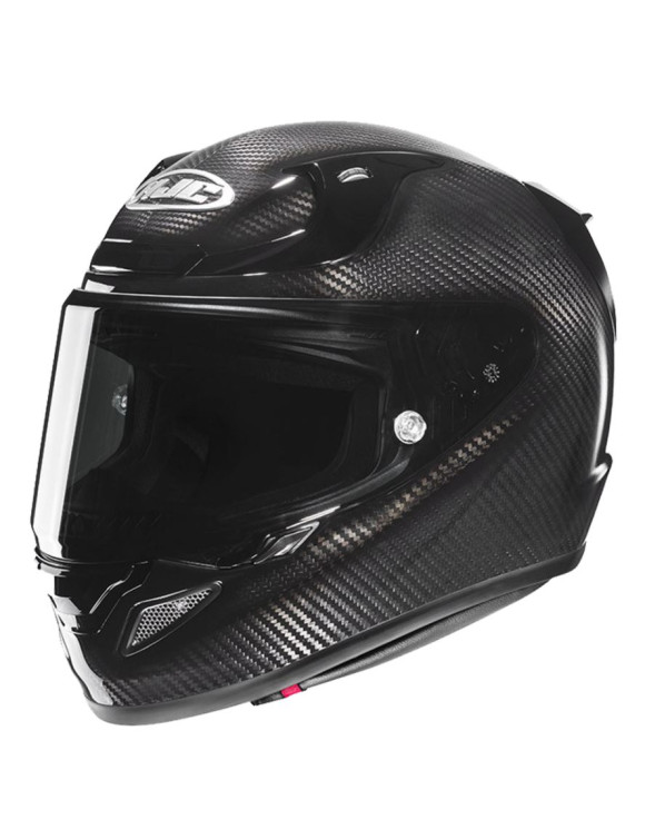Casco integral de moto HJC RPHA12 Carbon Solid negro mate 138630 - 1