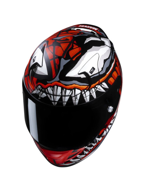 Casco Moto Integrale HJC RPHA12 Maximized Venom Marvel MC1SF Opaco/Lucido 1290710 - 2