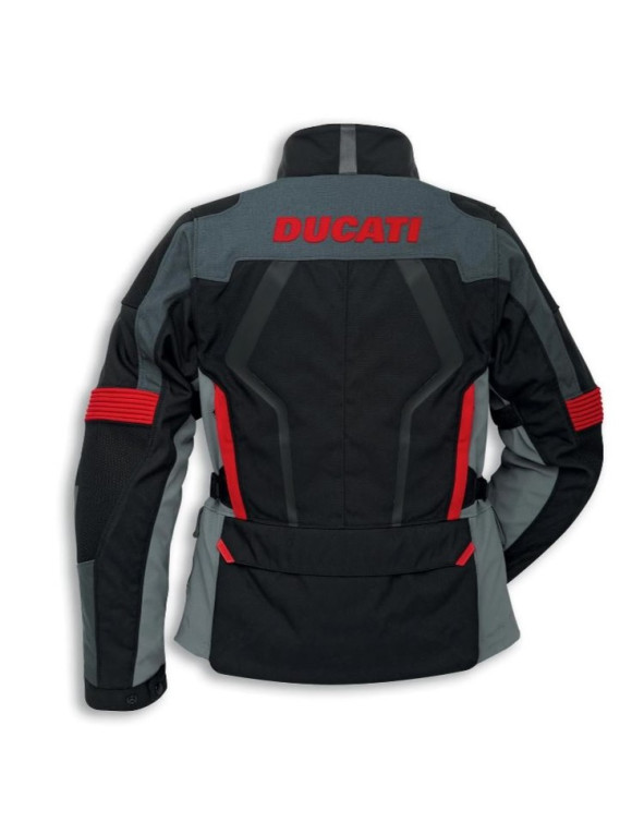 Chaqueta Moto Original Ducati Strada C4 4 Estaciones Negro/Gris/Rojo 9810700 - 4