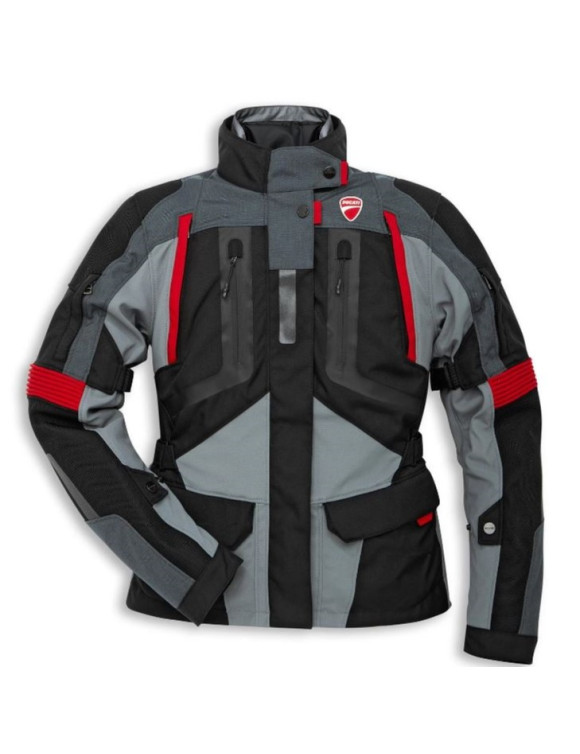 Chaqueta Moto Original Ducati Strada C4 4 Estaciones Negro/Gris/Rojo 9810700 - 1