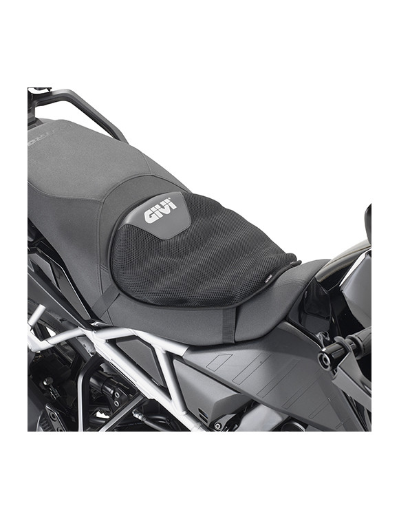 Cuscino da Sella Universale ad Aria rivestito in Tessuto Traspirante, Nero - Givi S230 - 2