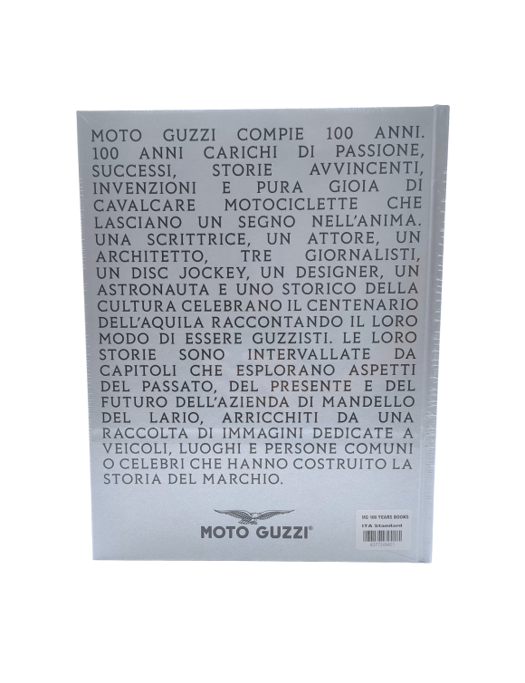 Livre de célébration « Centenaire » de Moto Guzzi - Produit officiel en italien - 607726M01 - 3