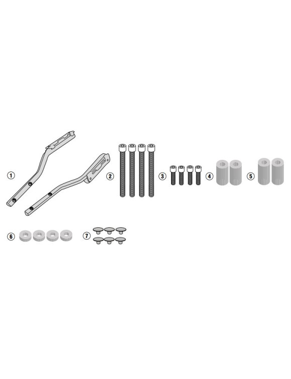 Attacco posteriore GIVI 7707fz per bauletto Monolock KTM Duke 125-390 - 1 Attacco posteriore GIVI 7707fz per bauletto Monolock KTM Duke 125-390 - 1