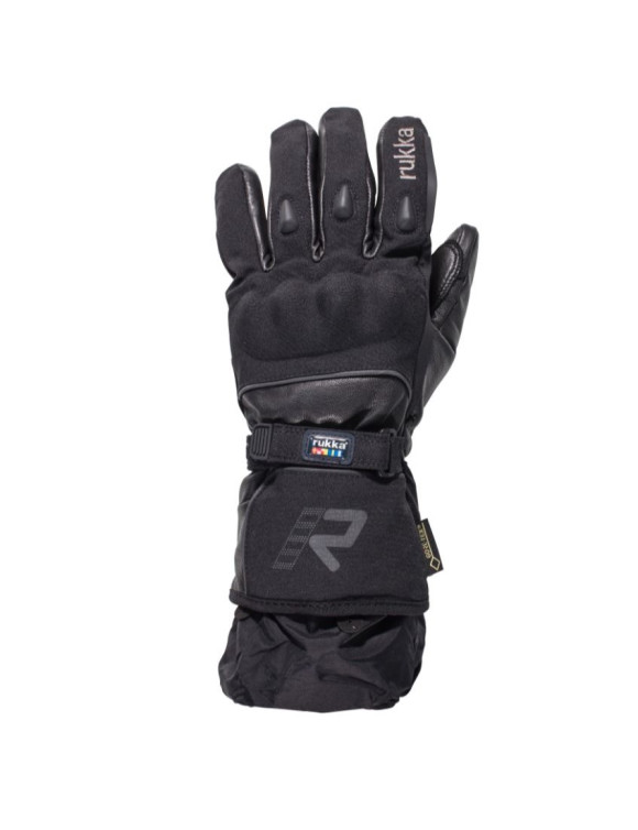 Gants de moto d'hiver Rukka Frosto noirs pour hommes 70874778R990