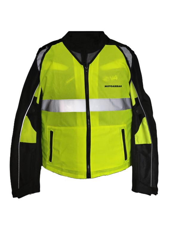 Unisex-Motorairbag-Westenabdeckung mit hoher Sichtbarkeit, Fluo MAB D4223 - 1 Unisex-Motorairbag-Westenabdeckung mit hoher Sichtbarkeit, Fluo MAB D4223 - 1