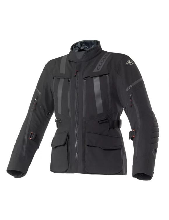 Giacca Moto da Donna Touring Clover Savana-4 WP Lady Black 17002-N/N - 1 Giacca Moto da Donna Touring Clover Savana-4 WP Lady Black 17002-N/N - 1