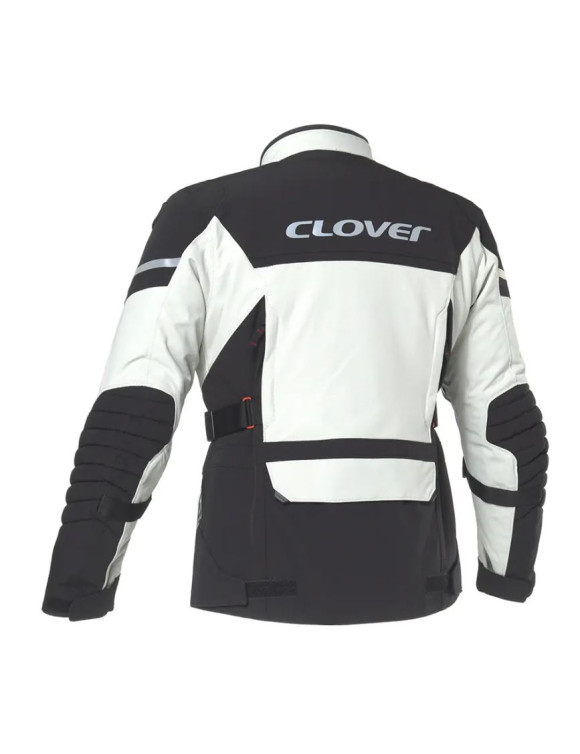 Touring Clover Savana-4 WP Lady Weiß/Schwarz Damen-Motorradjacke 17002-GRA/G - 2