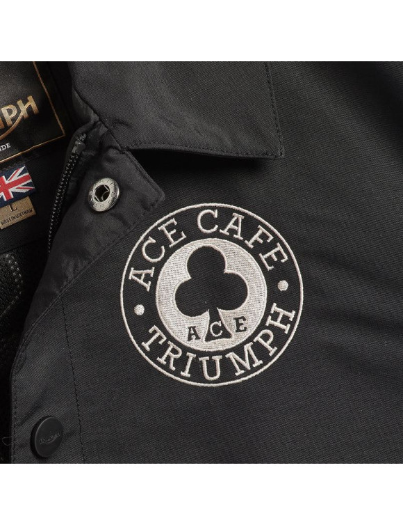 Chaqueta Hombre Triumph Ace Coach Negra MTES23801 - 2 Chaqueta Hombre Triumph Ace Coach Negra MTES23801 - 2
