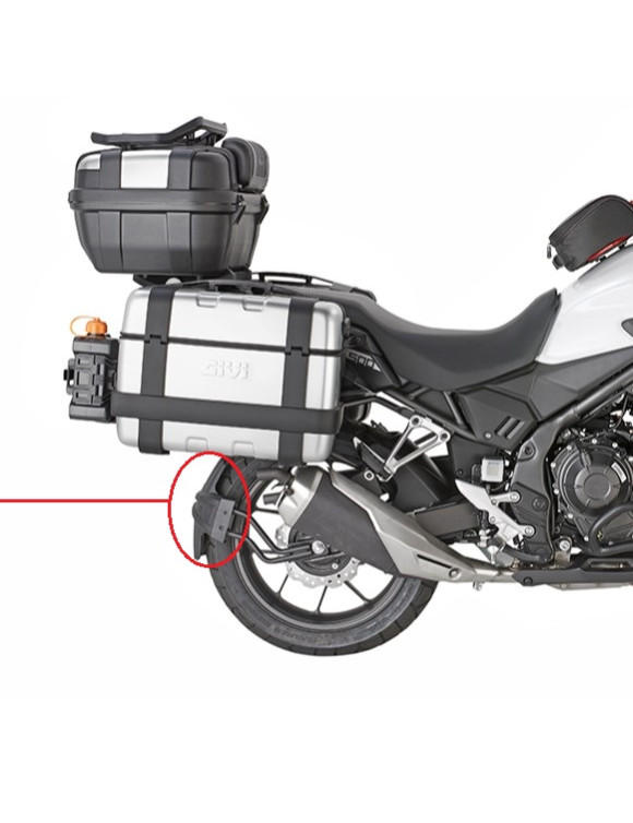 Hinterer Kotflügel aus ABS, Schwarz, Givi MG1203 für HONDA NX 500/Honda CB 500 Hornet - 1