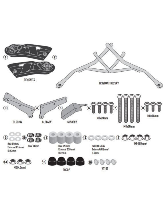 Quick release side frames,Givi Tr1188 soft bags,Honda X-ADV 750 - 1