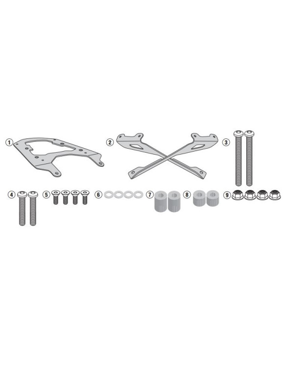 Portaequipajes GIVI sr5121 para topcase Monokey o Monolock BMW c 650 Sport - 1