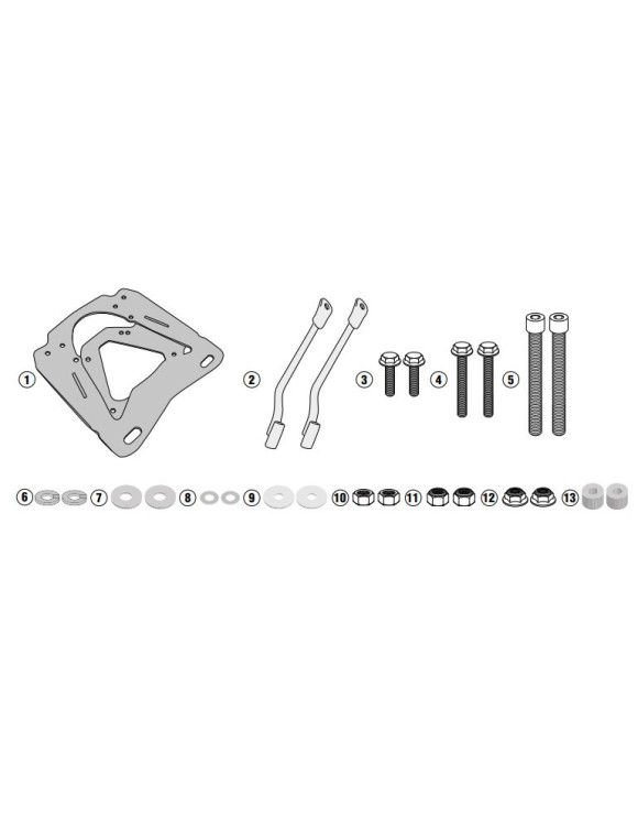 GIVI SR5126 Attaque arrière Monokey/Monolock BMW G310 GS TRACK - 1