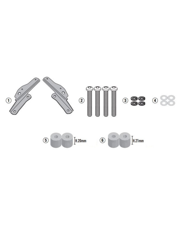 GIVI SR6415 Rear Attack Monokey/Monolock Triumph Tiger 900 Counter - 1 GIVI SR6415 Rear Attack Monokey/Monolock Triumph Tiger 900 Counter - 1