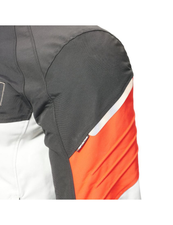 Triumph Triple Roadster Herren-Motorradjacke Schwarz/Rot/Grau MTES24002 - 3