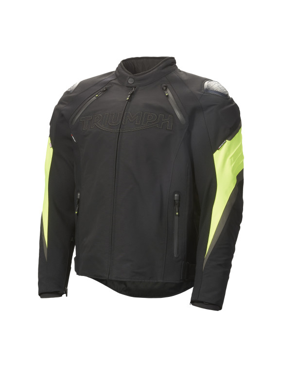Triumph Triple Sports TriTech Schwarz/Gelb Herren-MotorradjackeMTES24003 - 2 Triumph Triple Sports TriTech Schwarz/Gelb Herren-MotorradjackeMTES24003 - 2