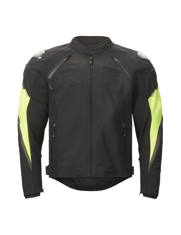 Blouson moto Triumph Triple Sports TriTech Noir/Jaune pour HommeMTES24003 - 1 Blouson moto Triumph Triple Sports TriTech Noir/Jaune pour HommeMTES24003 - 1