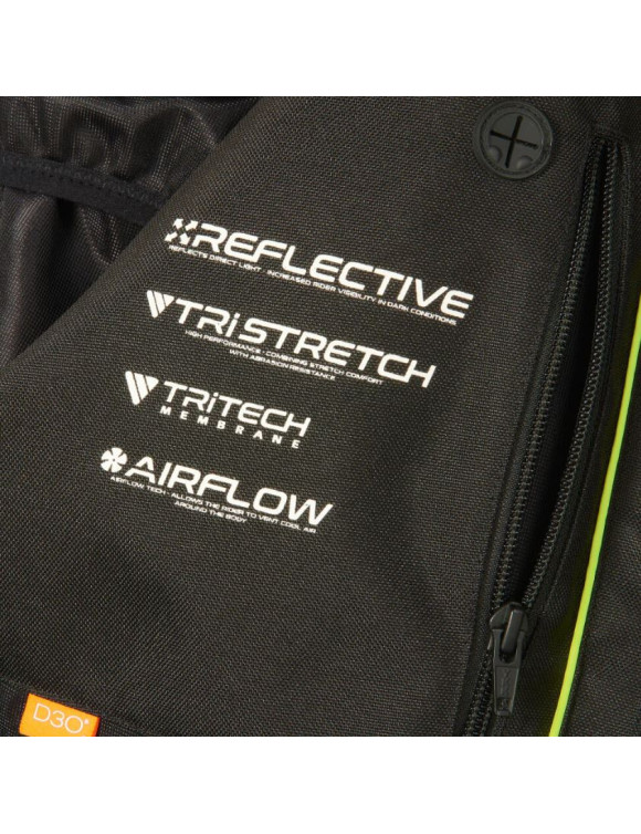 Triumph Triple Sports TriTech Black/Yellow Men's Motorcycle JacketMTES24003 - 6 Triumph Triple Sports TriTech Black/Yellow Men's Motorcycle JacketMTES24003 - 6