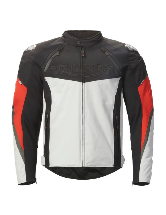 Chaqueta de moto Triumph Triple Sport TriTech Hombre Negro/Gris/Rojo MTES24004 - 1