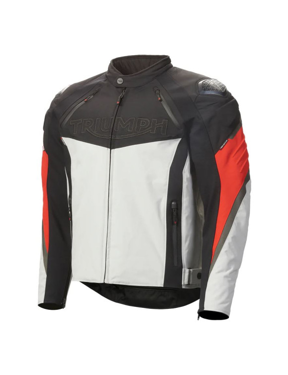 Chaqueta de moto Triumph Triple Sport TriTech Hombre Negro/Gris/Rojo MTES24004 - 2