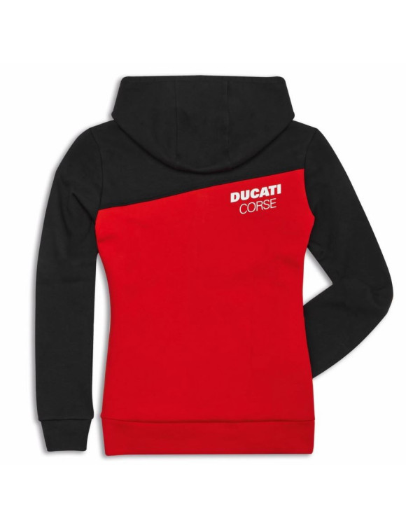 Sweat-shirt original Ducati DC Sport pour femme Noir/Rouge/Blanc 98770534 - 2
