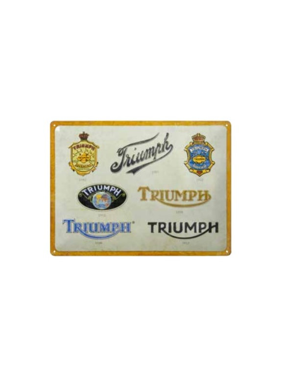 Triumph Lineage Sign MLMA24920 Metal Sign - 1 Triumph Lineage Sign MLMA24920 Metal Sign - 1