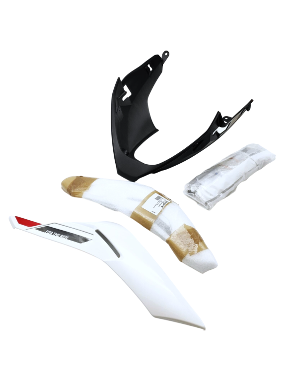 Kit Puntale, Belly Pan Bianco, Originale A9708605-NW, Triumph Street Triple R - 1 Kit Puntale, Belly Pan Bianco, Originale A9708605-NW, Triumph Street Triple R - 1