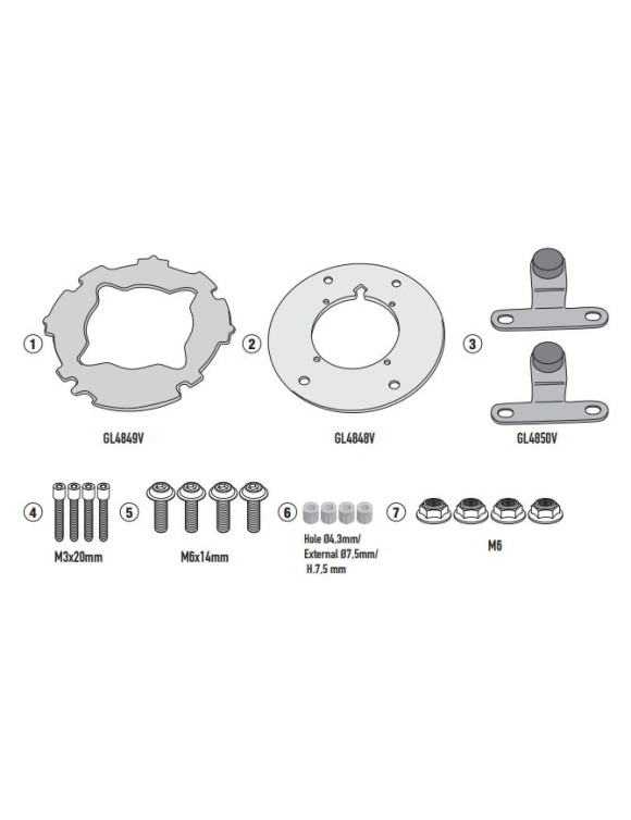 Kit briGIVI BF61 sacs réservoir Tanklock/et Yamaha Hold 700(à partir 2021) - 1