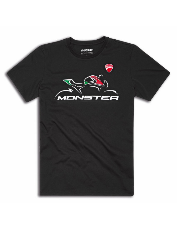 Original Ducati Monster Sketch Black Men's T-Shirt 98771351 - 1