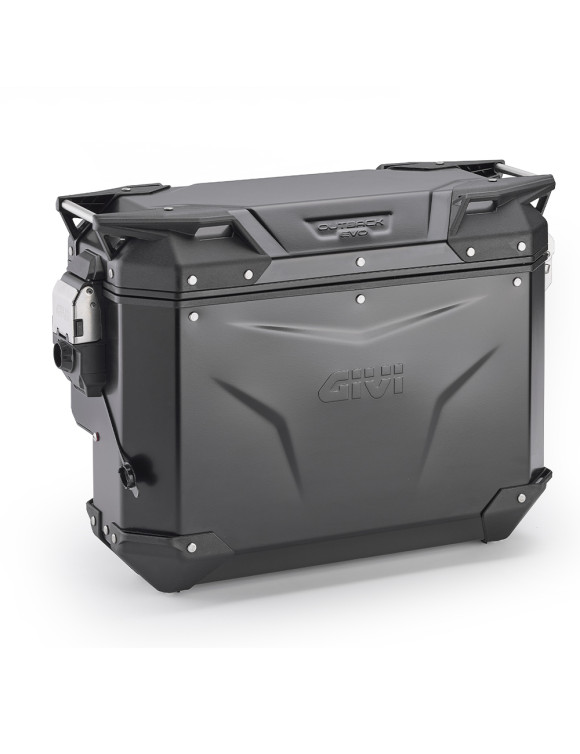 Right Side Case 33L, Black, Notched, Monokey - Givi OBKEVS33BR Trekker Outback EVO - 1
