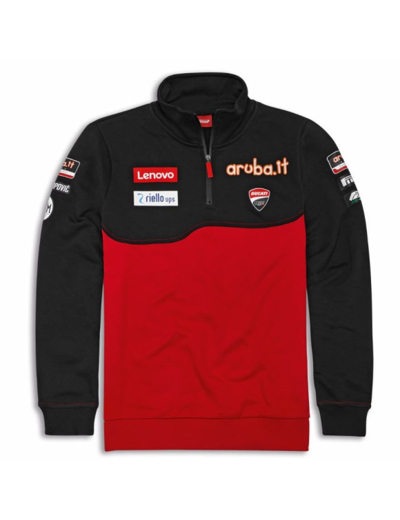 Sudadera original Ducati SBK Team Replica '24 para hombre negro/rojo 98771238 - 1 Sudadera original Ducati SBK Team Replica '24 para hombre negro/rojo 98771238 - 1
