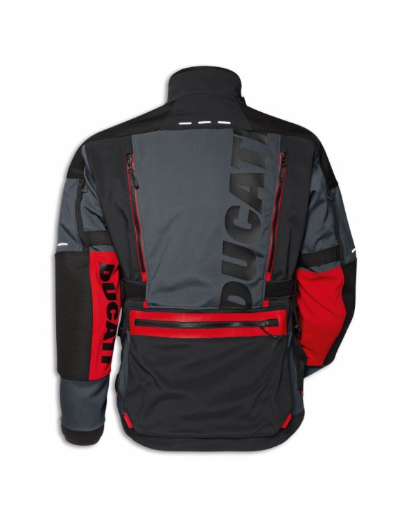 Original Ducati Strada C5 Herren Motorradjacke Schwarz/Rot 9810753 - 2