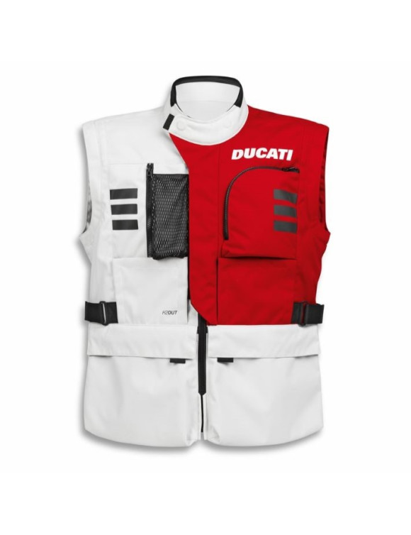 Original Ducati Explorer Herren-Motorradjacke in Weiß/Rot98108819 - 3